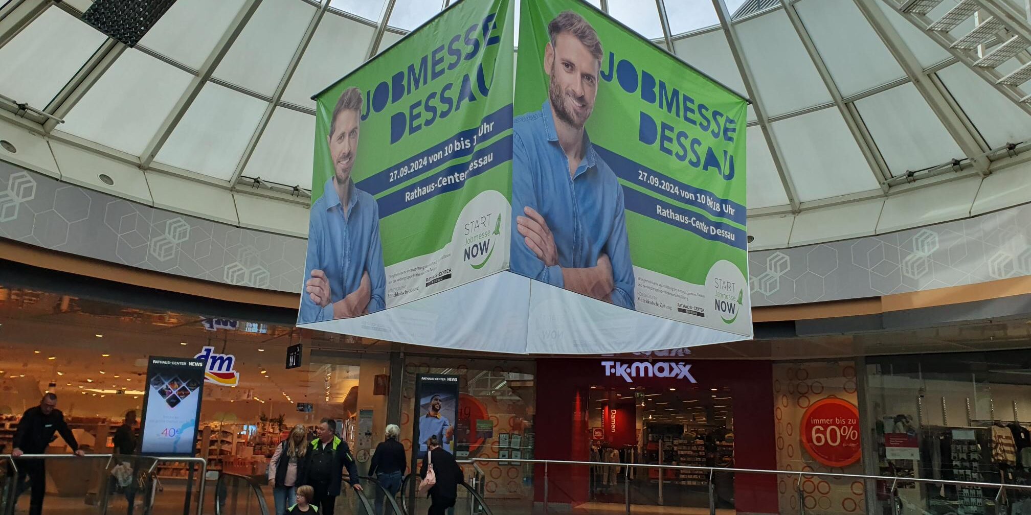 Jobmesse in Dessau 2024 im Rathaus-Center